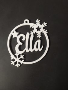 Vianočná ozdoba s menom - Ella